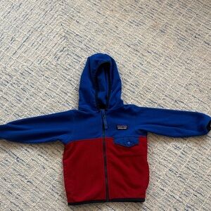 Patagonia Kids Blue and Red Hoodie